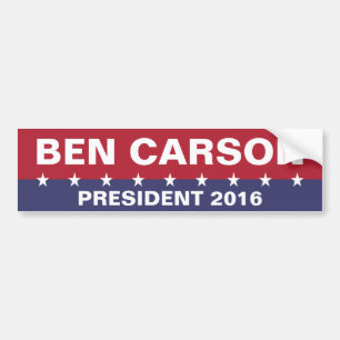 BEN CARSON för talman 2016 Bildekal