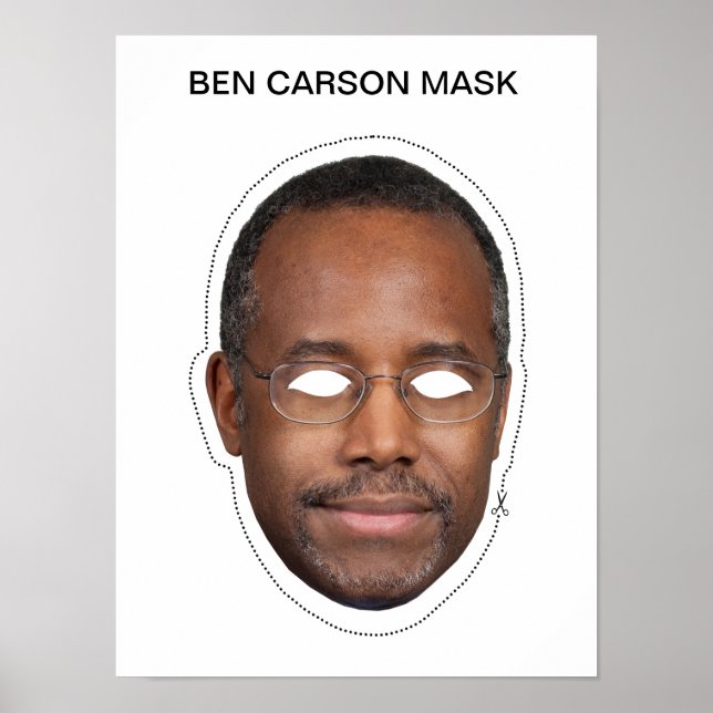 Ben Carson Mask Poster (Framsidan)