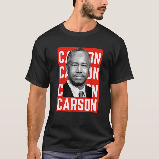 Ben Carson Porträtt T Shirt (Framsida)