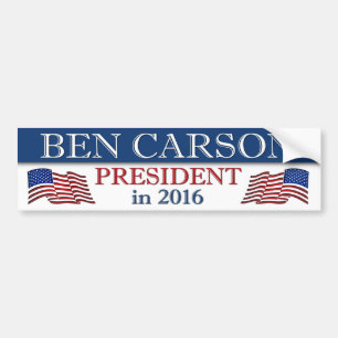 Ben Carson President 2016 Bildekal