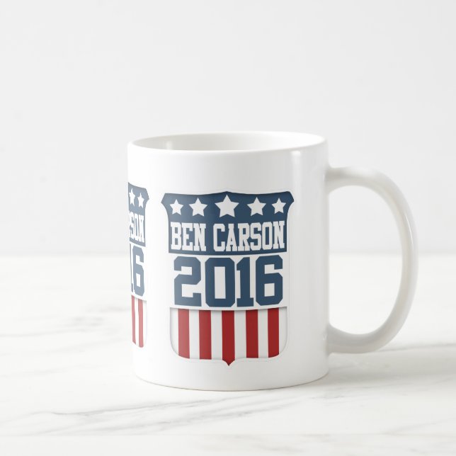 Ben Carson President 2016 Kaffemugg (Höger)