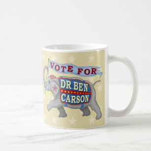 Ben Carson president 2016 republikanska elefant Kaffemugg