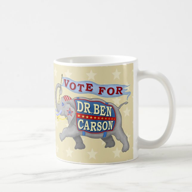 Ben Carson president 2016 republikanska elefant Kaffemugg (Höger)
