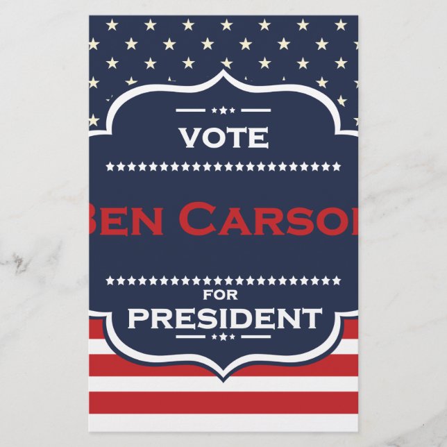 Ben Carson President Brevpapper (Framsida)