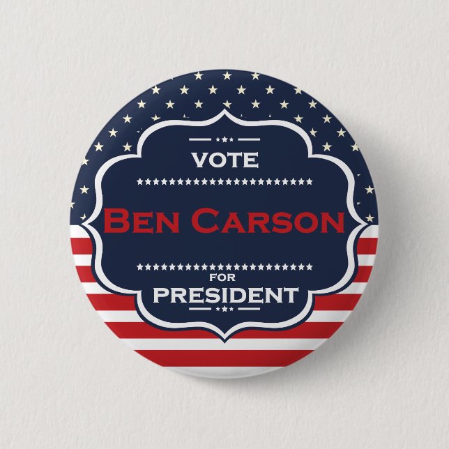 Ben Carson President Knapp (Framsida)