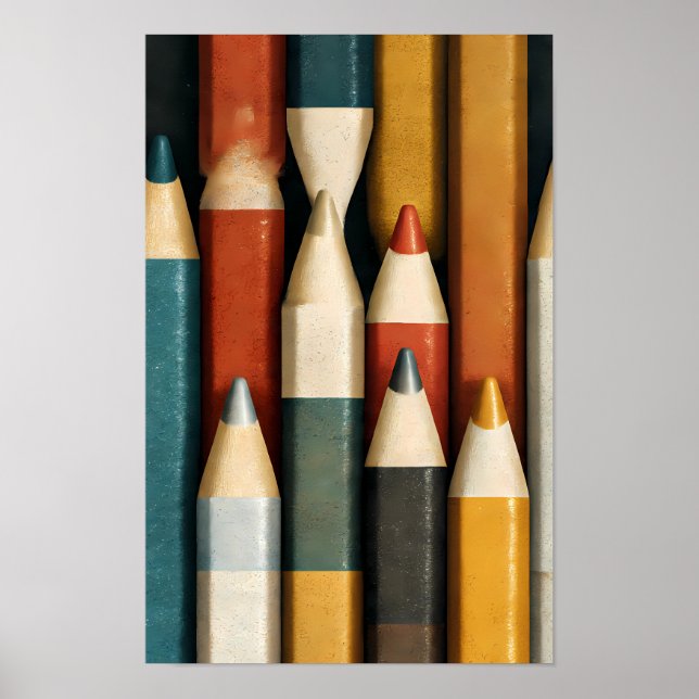 Ben-Day Dot Style: Screen Print Glamour Pop Art Poster (Framsidan)