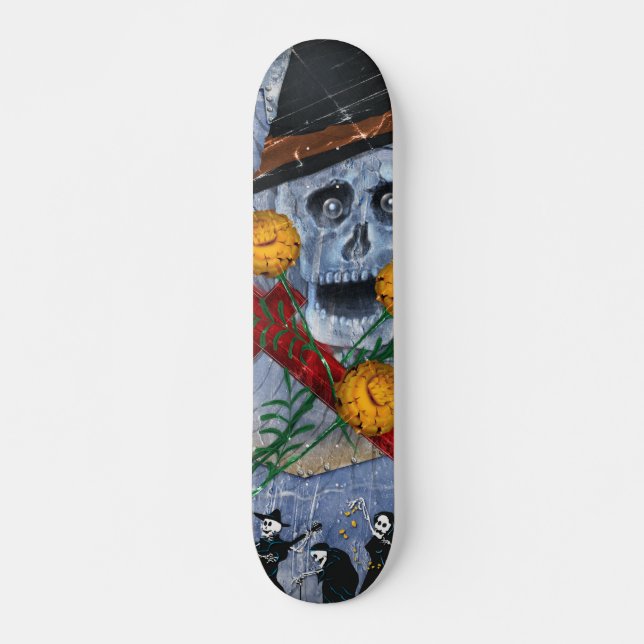 Ben Deck™ - Muertos och ringblommar Skateboard Bräda 19,5 Cm (Framsida)