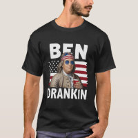 Ben Drackin Öl 4:e Juli Vintage Flagga Rolig