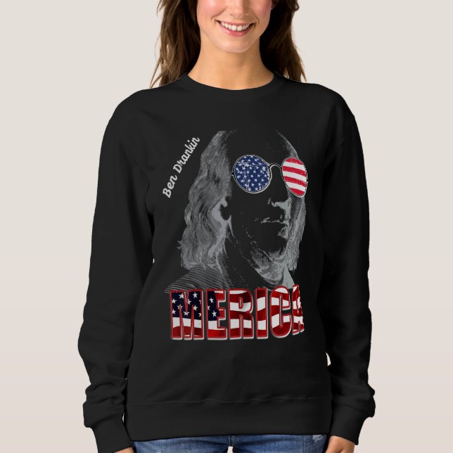 Ben Drank in 1776 Sunglass Independence day 4:e T Shirt (Framsida)