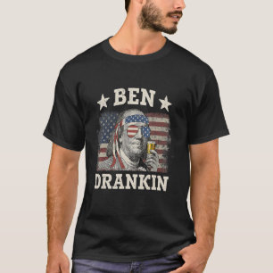 Ben Drankin 4:e juli Patriotic T Shirt
