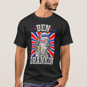 Ben Drankin 4:e juli Patriotic T Shirt