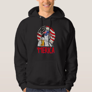 Ben Drankin 4:e juli Wome Benjamin Franklin Manar Hoodie