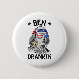 Ben Drankin 4:e juli Wome Benjamin Franklin Manar Knapp
