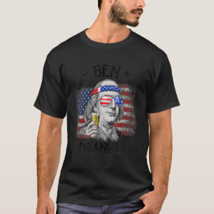 Ben Drankin 4:e juli Wome Benjamin Franklin Manar T Shirt