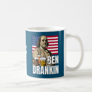 BEN DRANKIN 4 juli Benjamin Franklin Kaffemugg