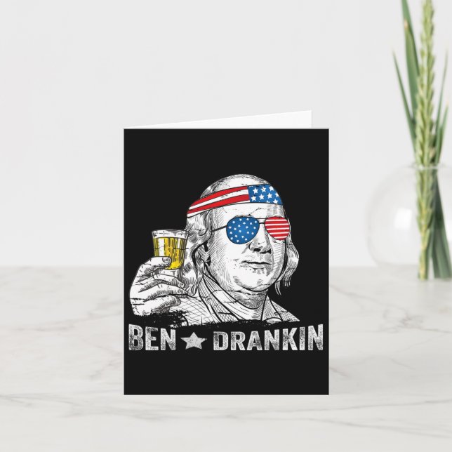 Ben Drankin - Benjamin Franklin Dricker Öl - 4e Kort (Framsida)