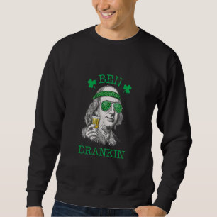 Ben Drankin Lucky St patricks day Lång Ärmad Tröja