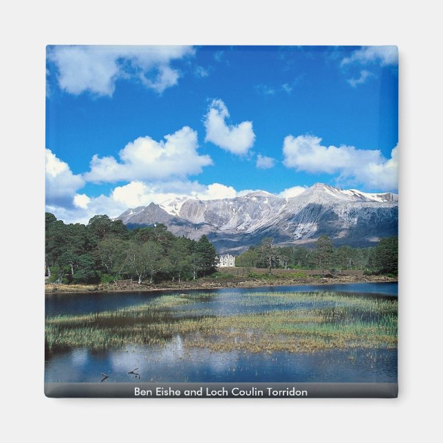 Ben Eishe och Loch Coulin Torridon Magnet (Framsidan)