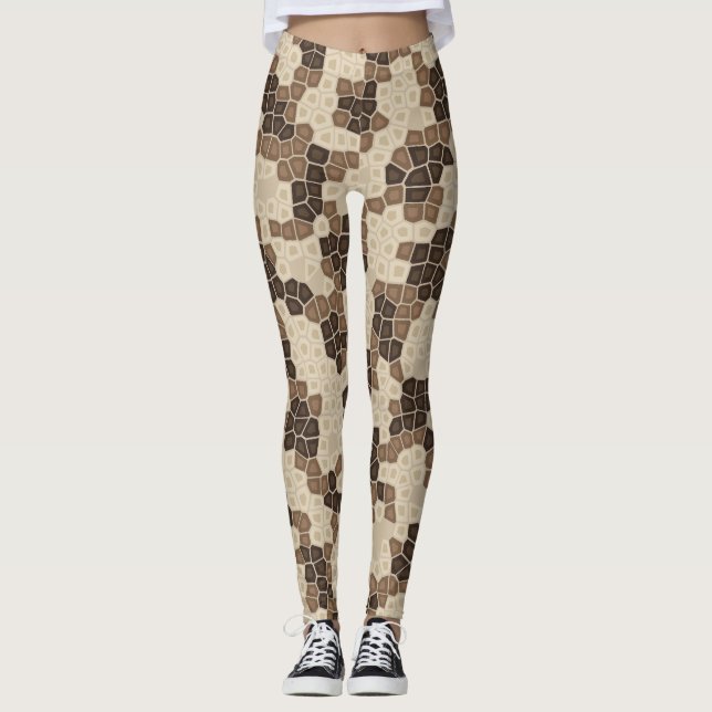 Ben & Espresso Pythonslangeskinn Leggings (Framsida)