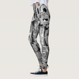 Ben för kvinna för metalldelar bionic leggings