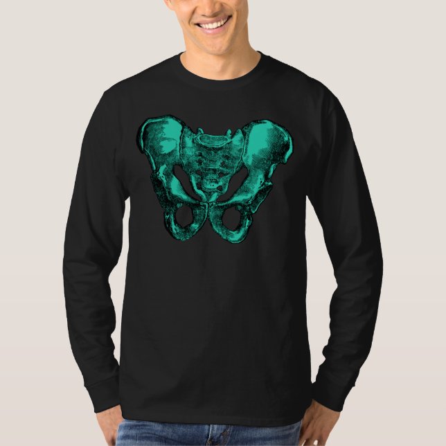 Ben för människaanatomibäcken tee (Framsida)