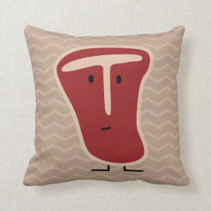 ben för nötkött för T-ben steakkött protein Kudde