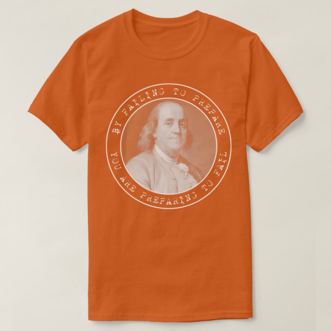 Ben Franklin Benjamin Franklin Quote Circles T Shirt (Design framsida)