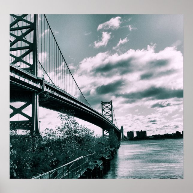 Ben Franklin bridge II Poster (Framsidan)