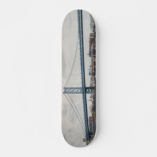 Ben Franklin Bridge Old School Skateboard Bräda 18 Cm (Framsida)