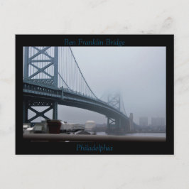 Ben Franklin Bridge Philadelphia Vykort