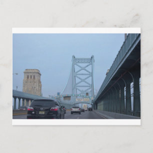 Ben Franklin Bridge Photo Vykort