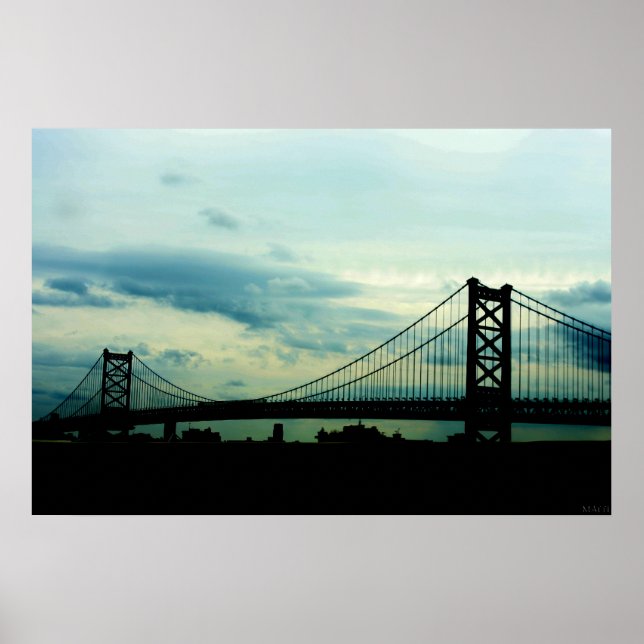 Ben Franklin Bridge Poster (Framsidan)