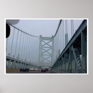 Ben Franklin Bridge Poster