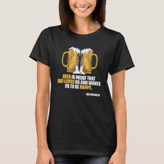 Ben Franklin Citat Öl Ale IPA Hantverksbryggare T Shirt