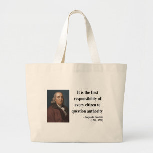 Ben Franklin citationstecken 3b Jumbo Tygkasse