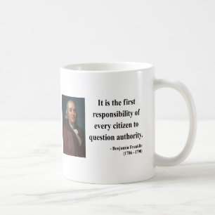 Ben Franklin citationstecken 3b Kaffemugg