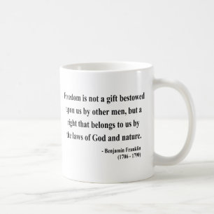 Ben Franklin citationstecken 4a Kaffemugg