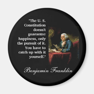 Ben Franklin citationstecken "U.S.-konstitutionen Magnet