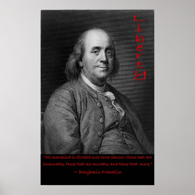 Ben Franklin - de som flyttar Poster (Framsidan)