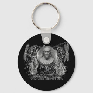 Ben Franklin, en hjälte, på frihet & säkerhet Nyckelring