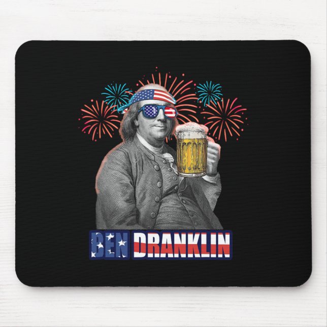 Ben Franklin firar Independence day. Ben Dra Musmatta (Framsidan)