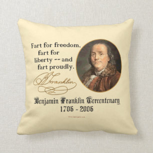 Ben Franklin - Fjärt med stolthet Kudde