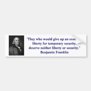 Ben Franklin frihetbildekal Bildekal