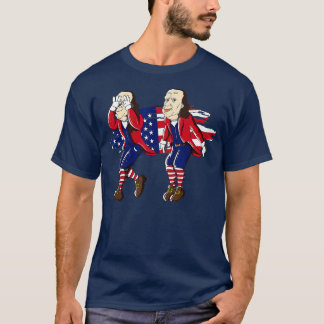 Ben Franklin Griddy American Flagga 4:e juli T Shirt
