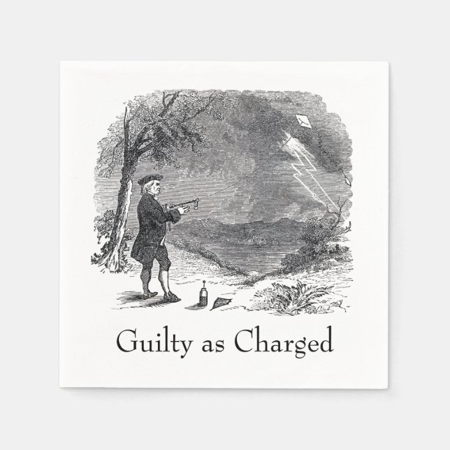 Ben Franklin Guilty as Charged Pappersservett (Framsidan)