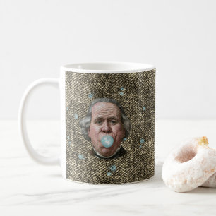 Ben Franklin med bubbelgummi Kaffemugg