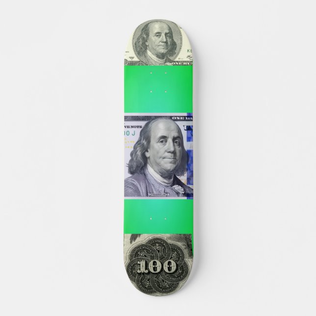 Ben Franklin Mini Skateboard Bräda 18,5 Cm (Framsida)