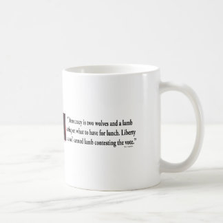 Ben Franklin på vapenkontroll Kaffemugg