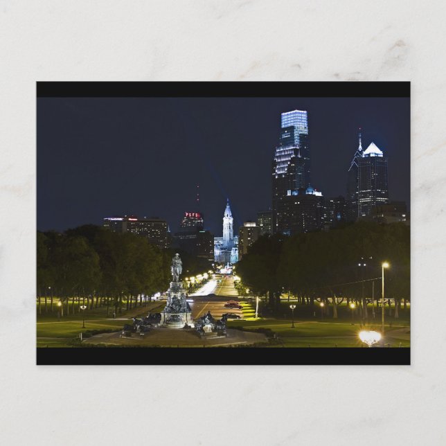 Ben Franklin Parkway Vykort (Framsida)