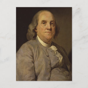 Ben Franklin Porträtt Vykort